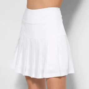 GGblue Womens Zippy 15 inch Skort - WHITE