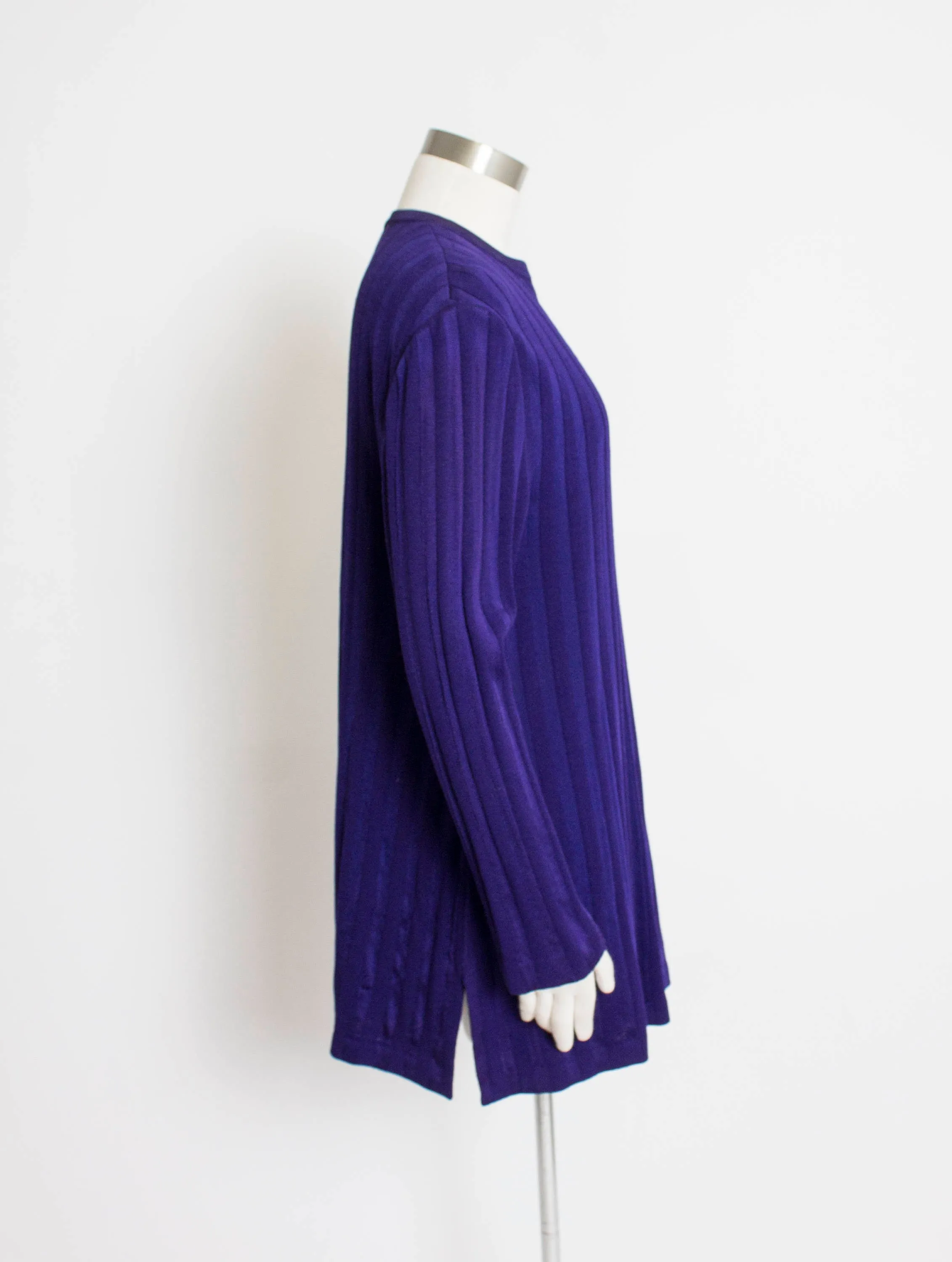 1980s  ST.JOHN Sweater Dress Wool Knit Small