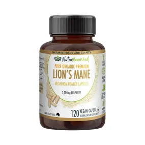 2,000mg Lion's Mane, Cognitive & Immune Support, 120 Vegan Capsules