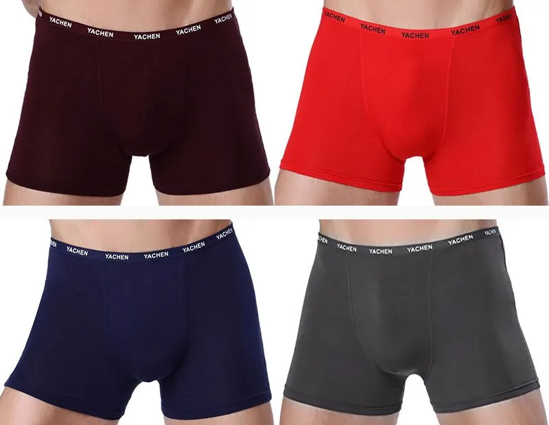 4pcs/lot Men Boxer Soft Breathable Underwear Male Underpants