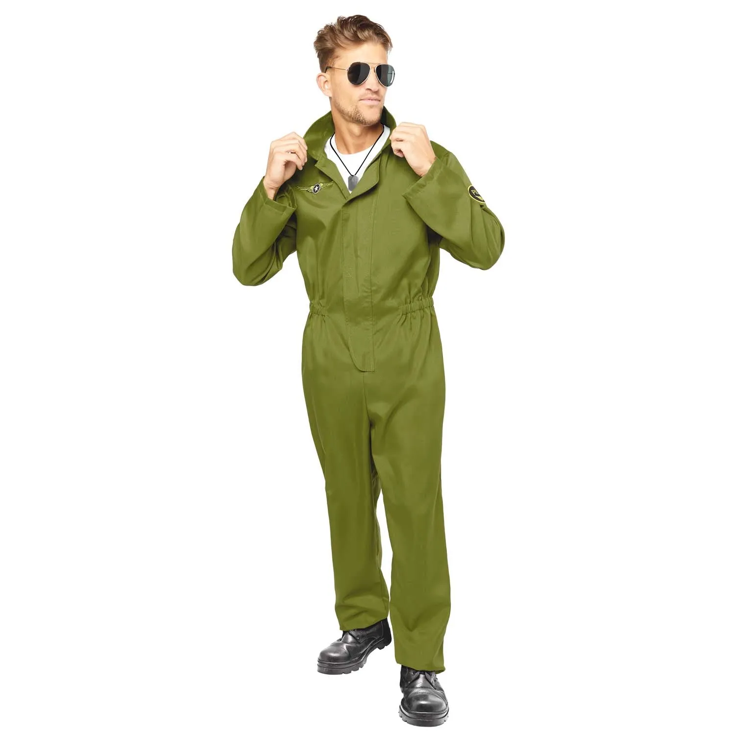 Adult Pilot Jumpsuit Costume