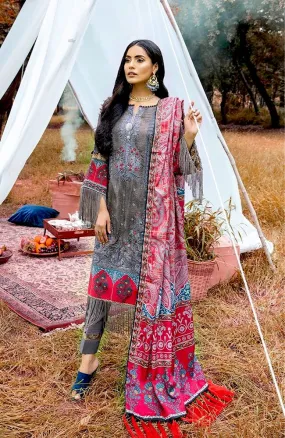 Al Zohaib Wintry Breeze Embroidered Winter Collection with Shawl – WB21-11