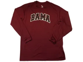 Alabama Crimson Tide Badger Sport Maroon "Bama" LS Performance T-Shirt (L)