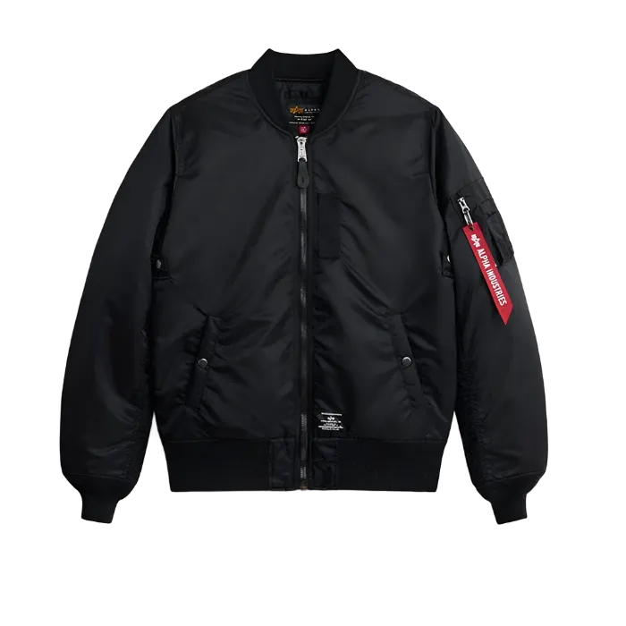 Alpha Industries Men Ma-1 Mod Bomber Jacket |MJM53504C1| Black