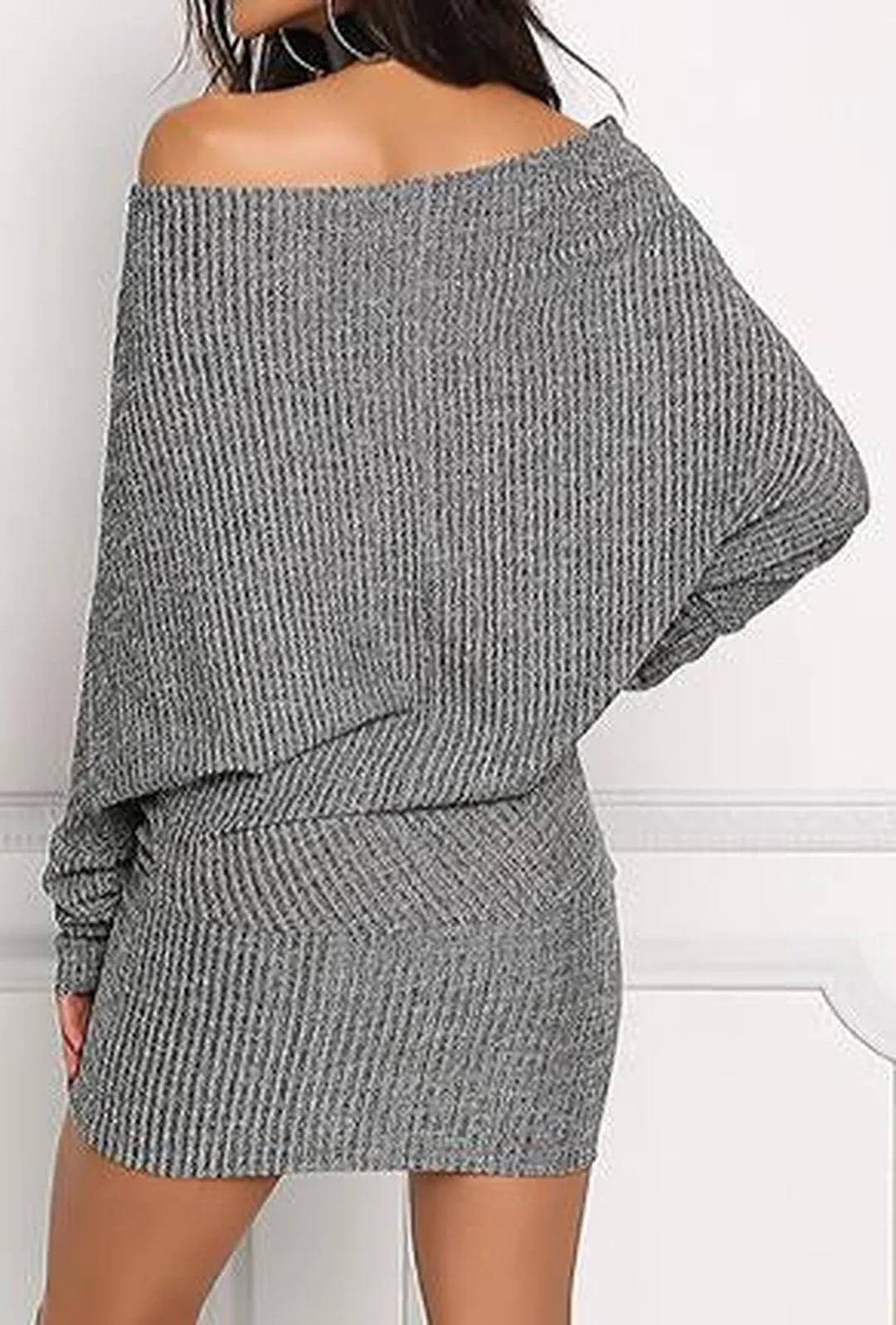 ALYSSA - RIB SWEATER DRESS