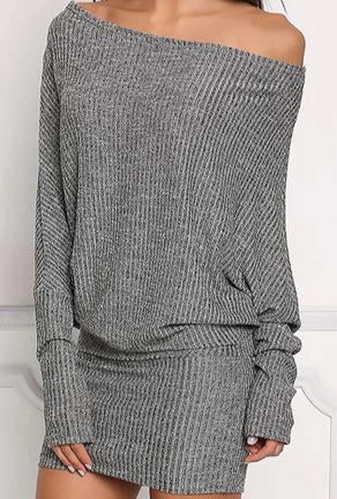 ALYSSA - RIB SWEATER DRESS