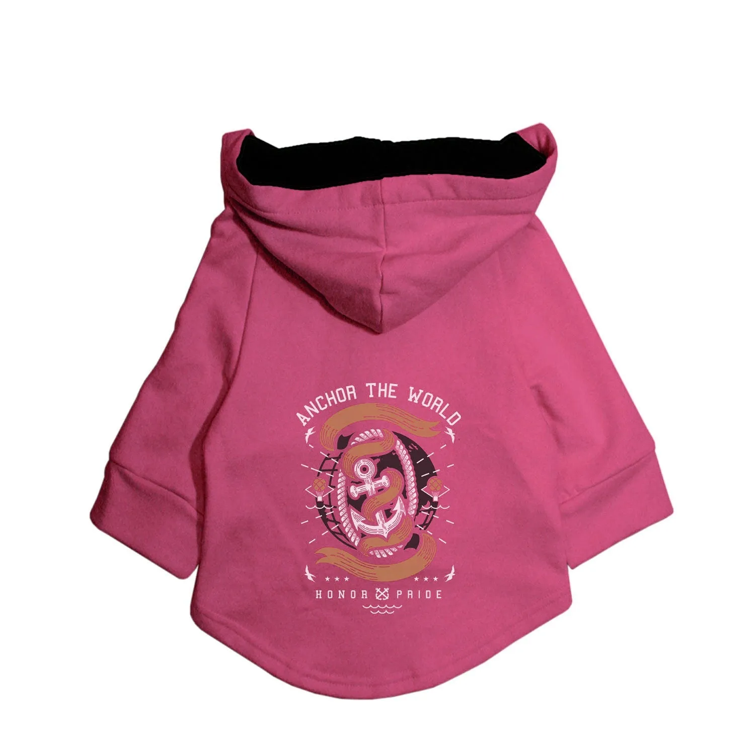 Anchor The World Dog Hoodie Jacket