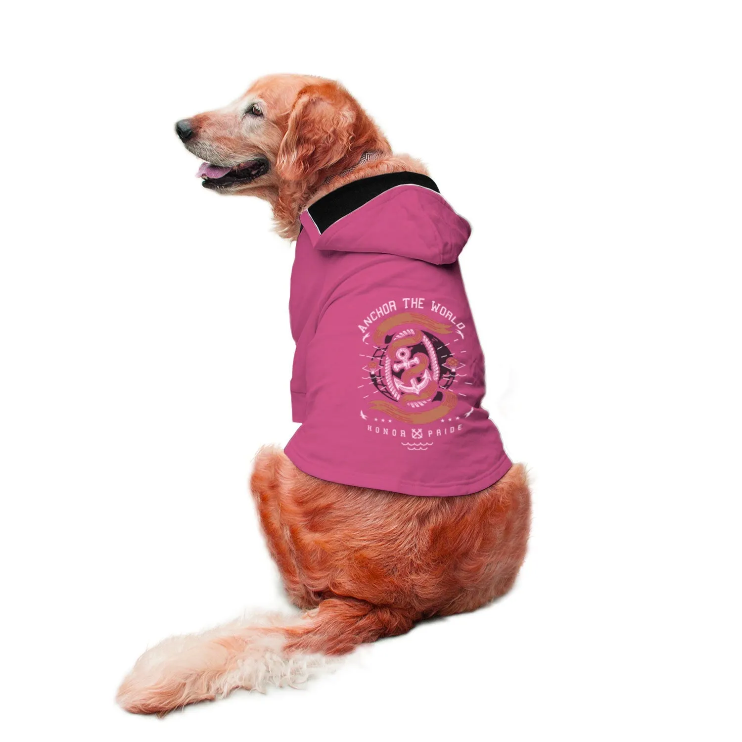 Anchor The World Dog Hoodie Jacket