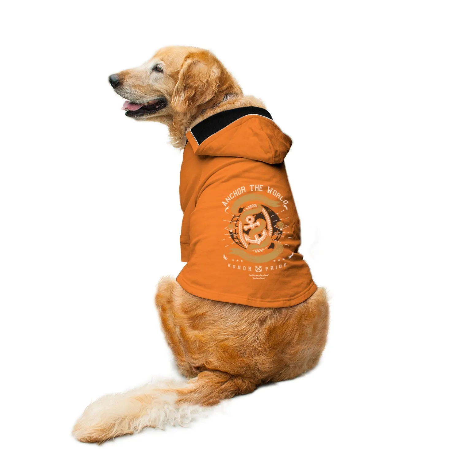 Anchor The World Dog Hoodie Jacket