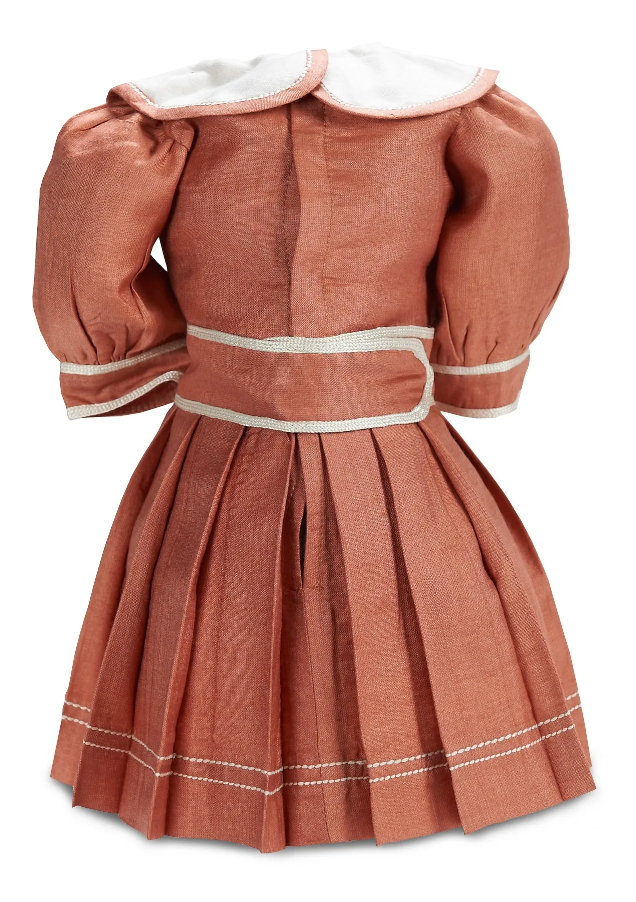 Apricot Silk Sailor Style Dress