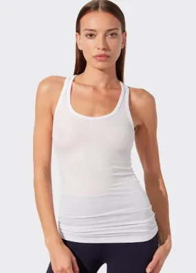 Ashby Rib Tank, White