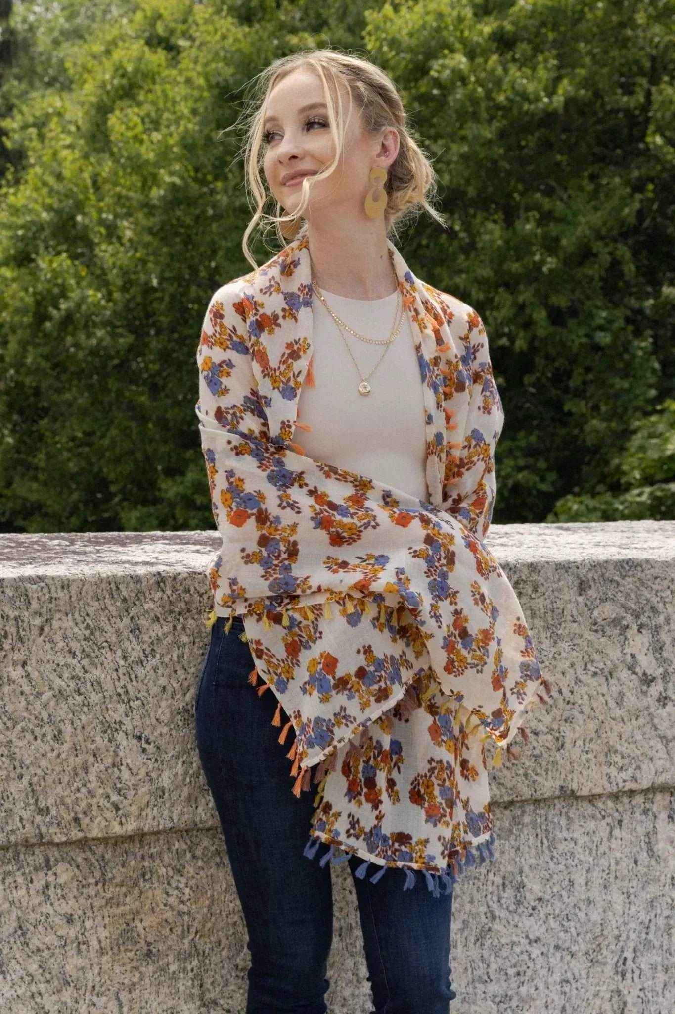 Atalia Multi Floral Scarf