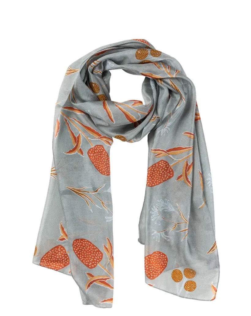 Australian Bush Flower Silk Scarf