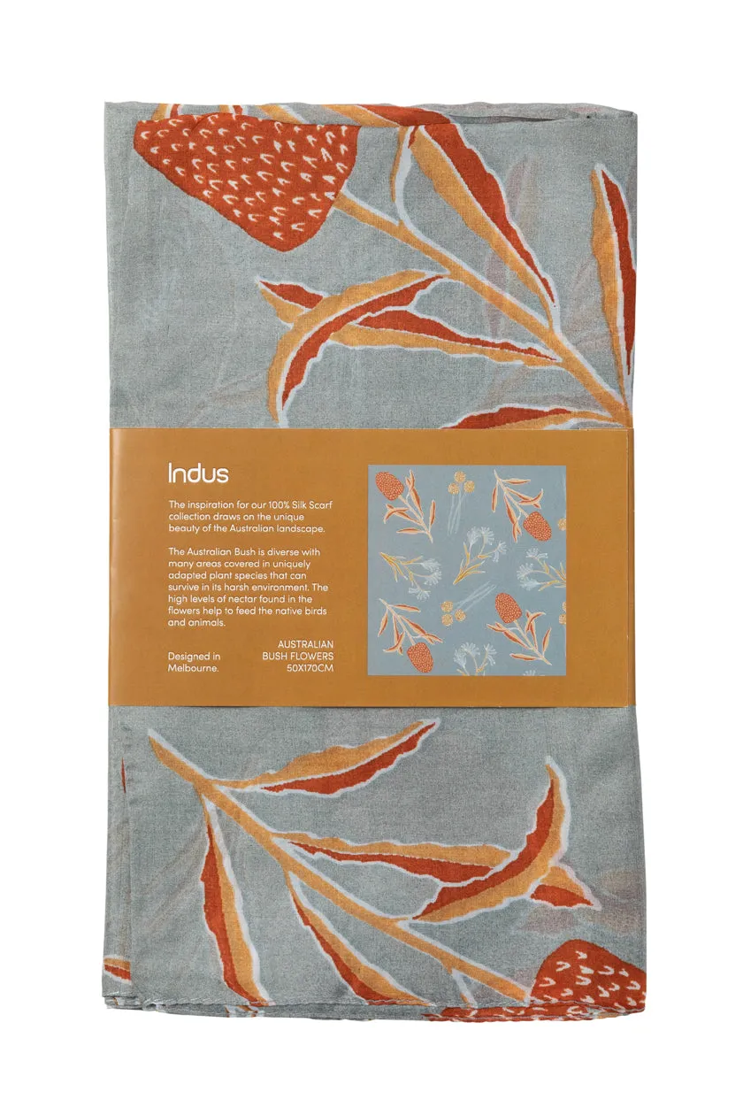 Australian Bush Flower Silk Scarf