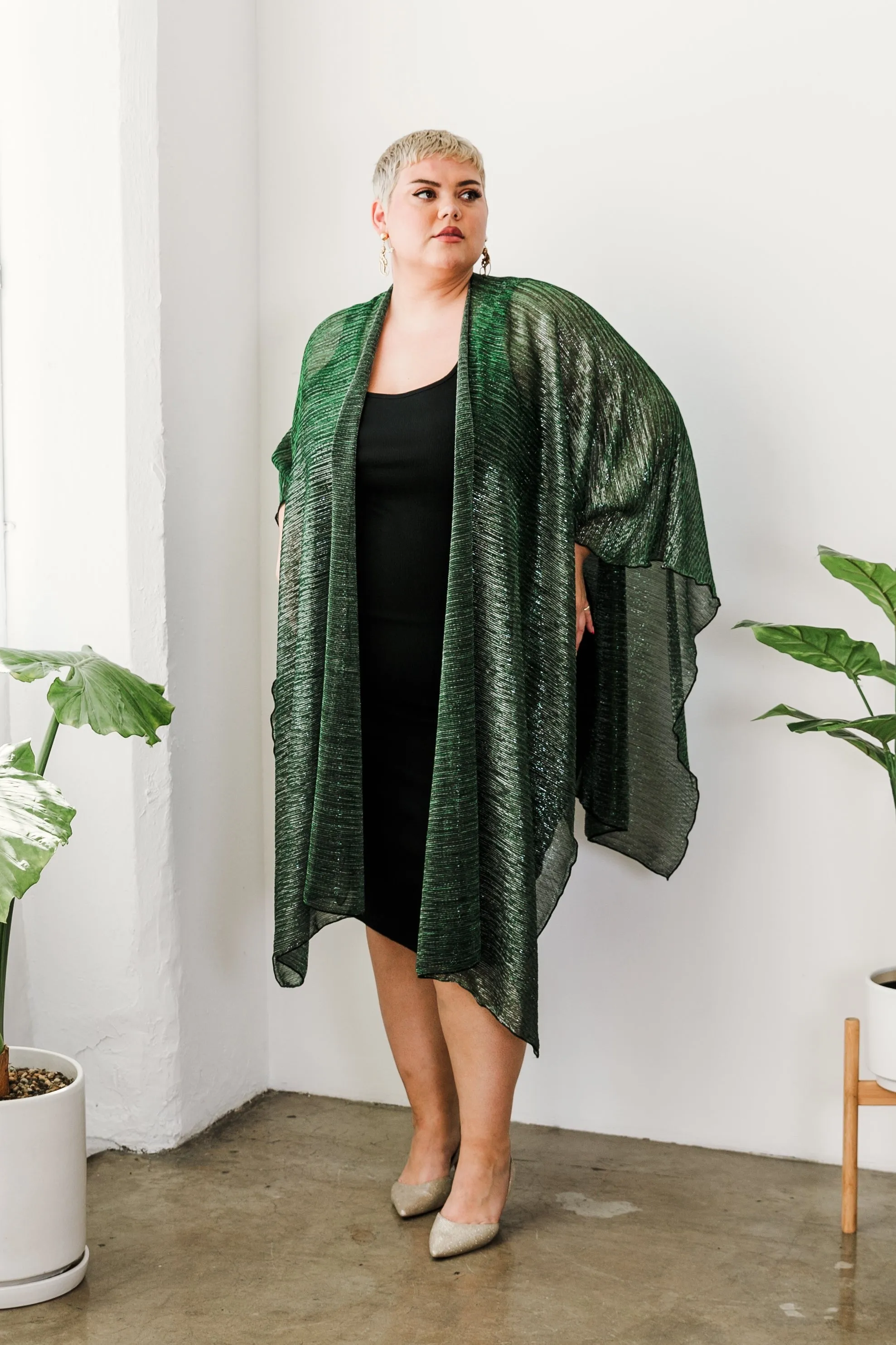 Blanket Scarf “Emerald Slink”