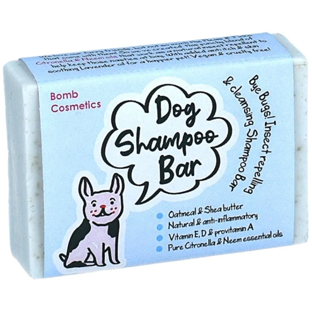 Bomb Cosmetics Bye Bugs Insect Repelling Dog Shampoo Bar 95g