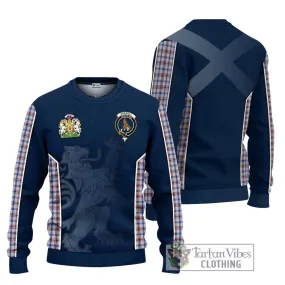 Boswell Tartan Ugly Sweater with Family Crest and Lion Rampant Vibes Sport Style