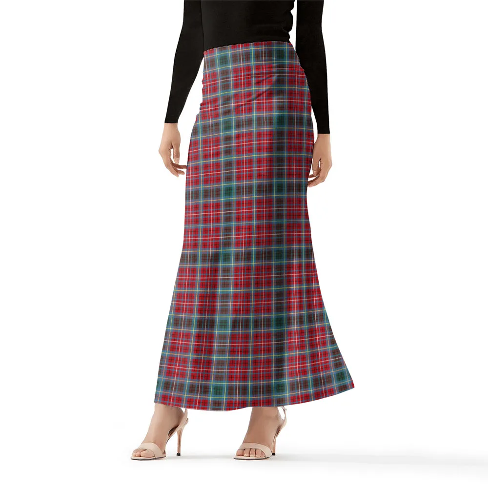 British Columbia Province Canada Tartan Womens Full Length Skirt