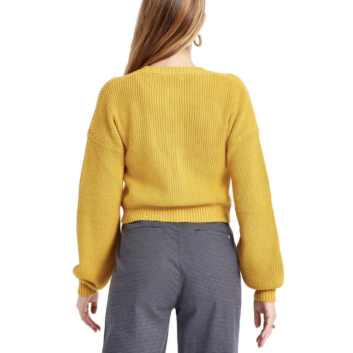 BRIXTON DOMINO CARDIGAN - LEMON