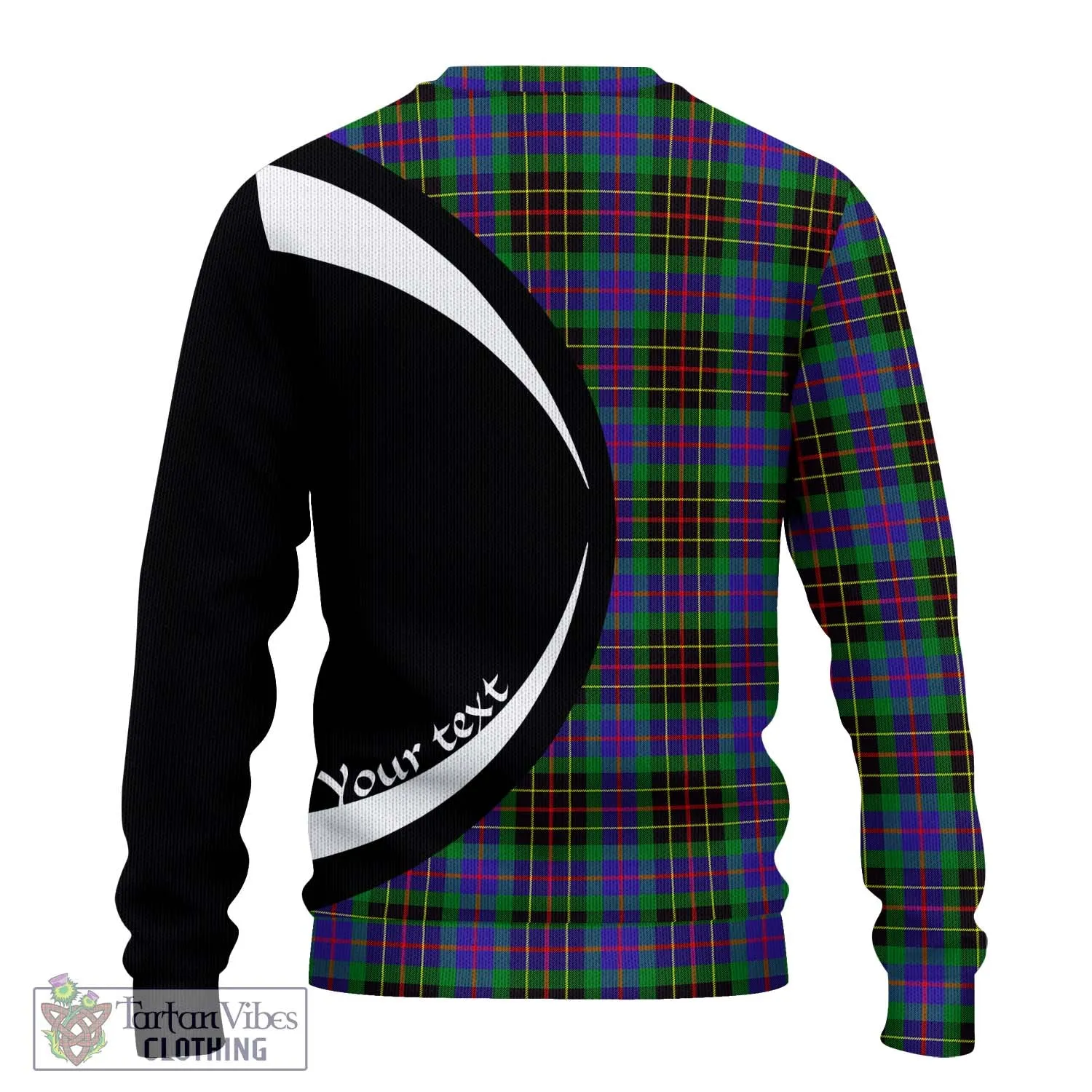 Brodie Hunting Modern Tartan Ugly Sweater with Family Crest Circle Style