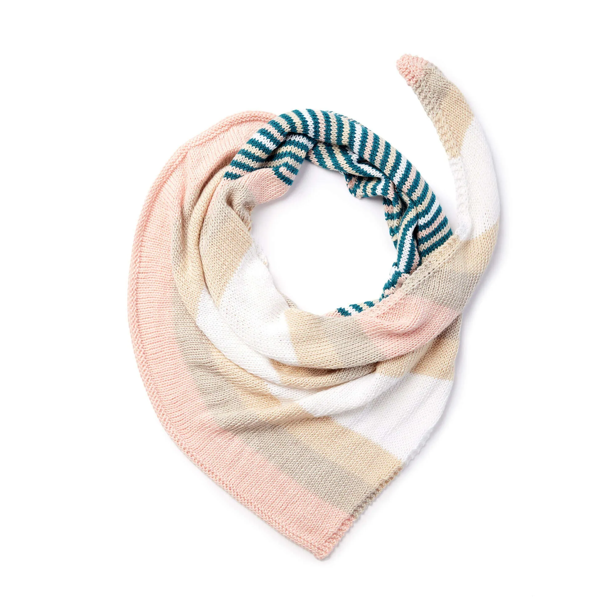 Caron X Pantone Smooth Stripes Knit Shawl