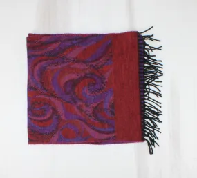 CASHCRYL PURPLE PATTERN SCARF PRE-LOVED