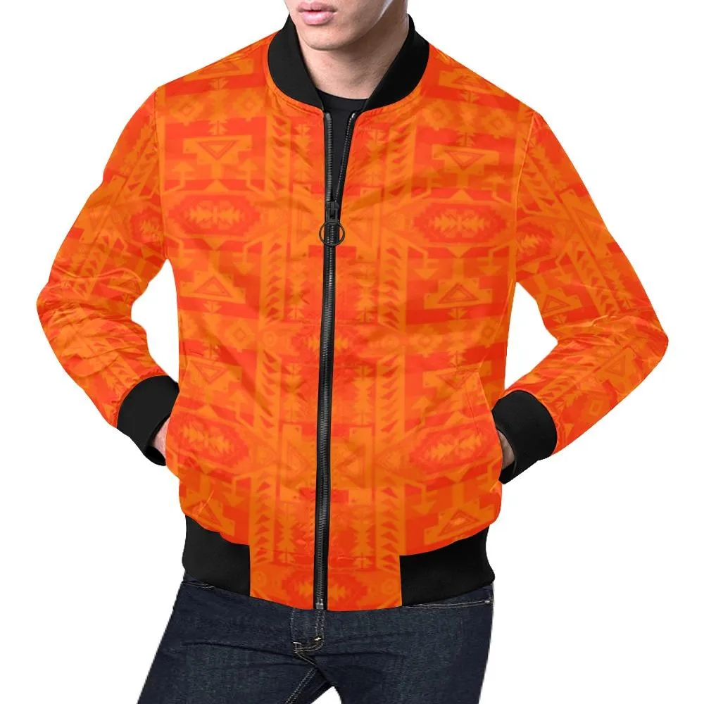 Chiefs Mountain Orange Bomber Jacket for Men