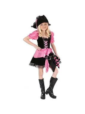 Childs Pink Punk Pirate Costume