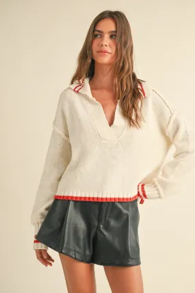 Chloe Contrast Stitch Sweater