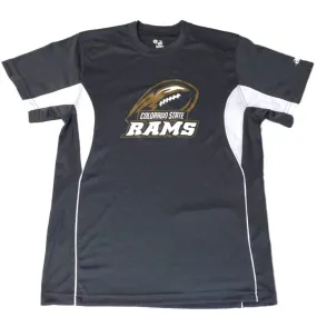 Colorado State Rams Badger Sport YOUTH Gray SS Crew Perfomance T-Shirt (M)