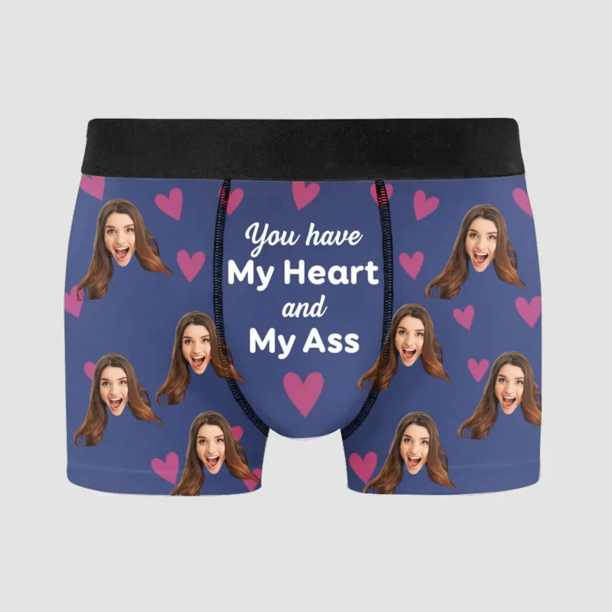 Couple - You Have My Heart And My Ass - Personalized Men's Boxer Briefs