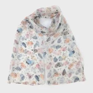 Creative Cat Scarf White