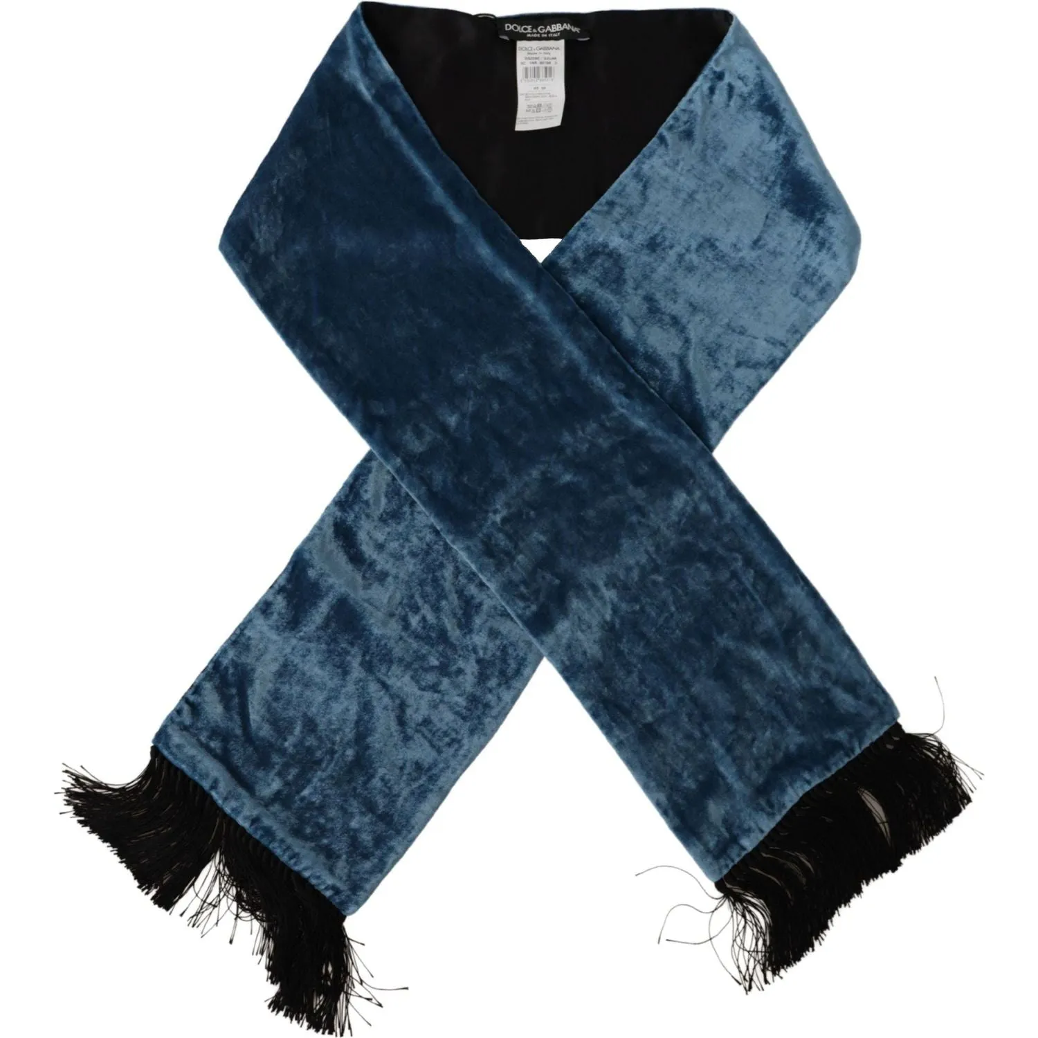 Dolce & Gabbana Elegant Silk Men's Scarf in Regal Blue