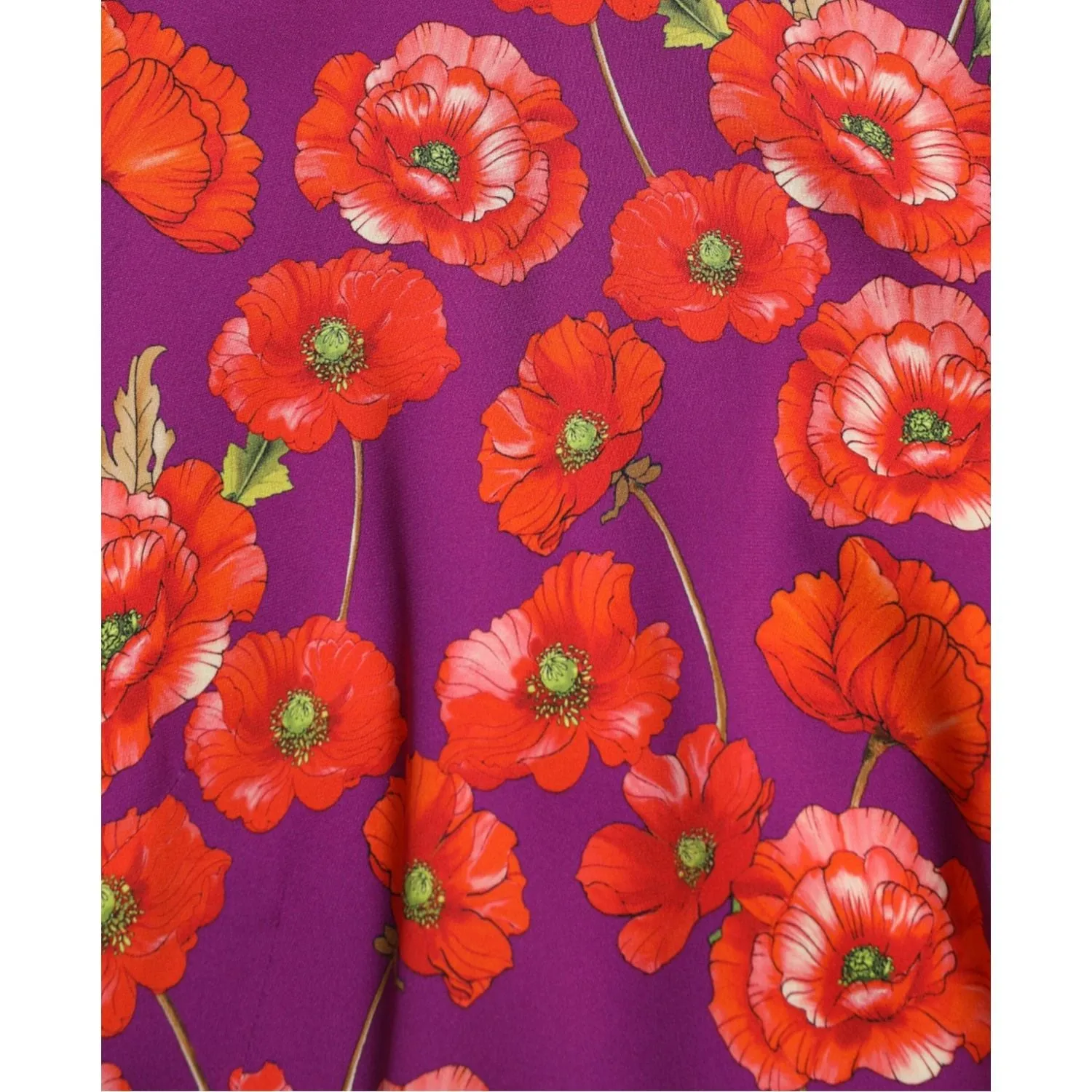 Dolce & Gabbana Vibrant Floral Silk Charmeuse Dress