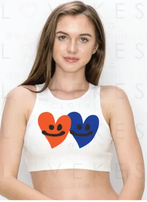 Double Hearts Crop Top