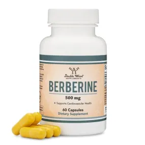 Double Wood Supplements Berberine HCL Supplement 500mg 60 Caps