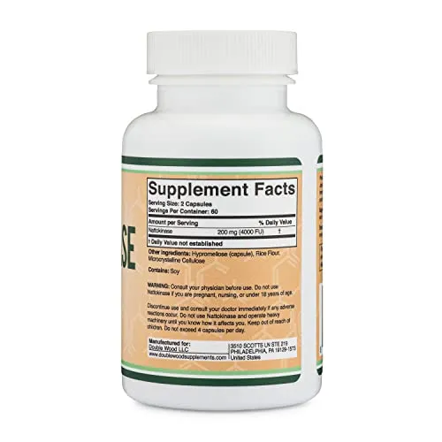 Double Wood Supplements Nattokinase 120 Capsules