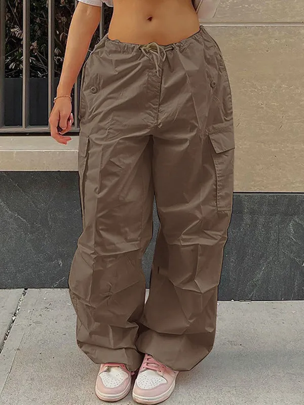 Drawstring Y2K Baggy Cargo Pants