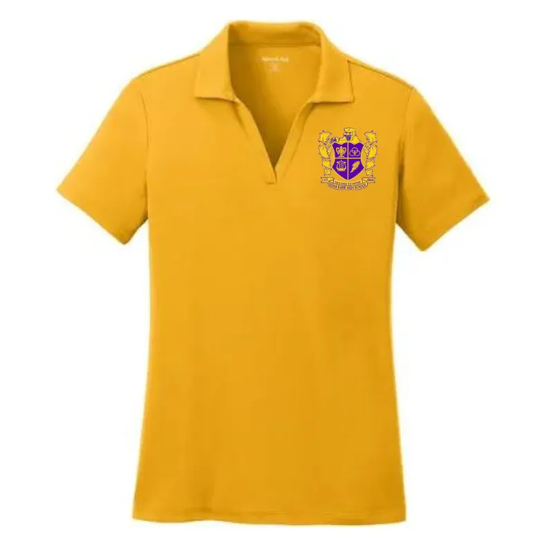 Edna Karr Ladies V-Neck Senior Polo Shirt