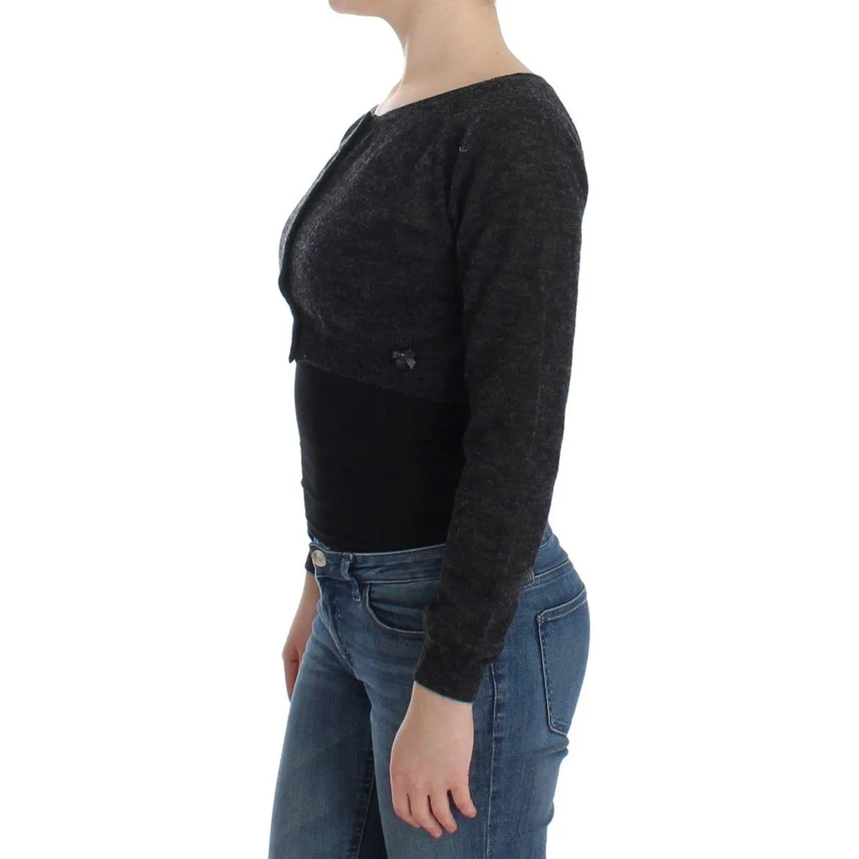 Ermanno Scervino Chic Cropped Alpaca Wool Sweater