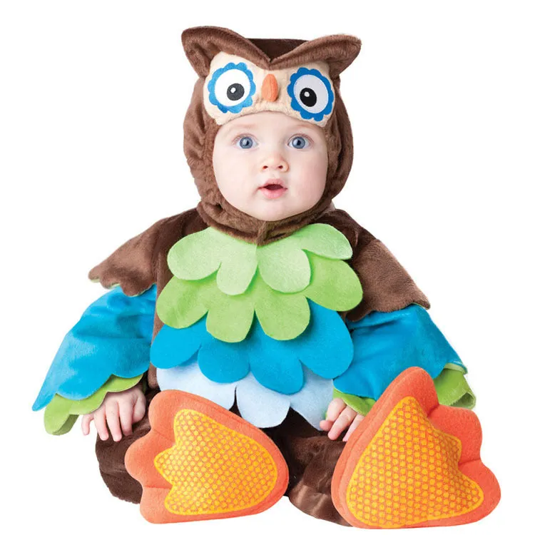 Fancydresswale baby Photography Props Owl Bird Costume Jumpsuit Halloween Cosplay Costume(6 Months -24 Months))