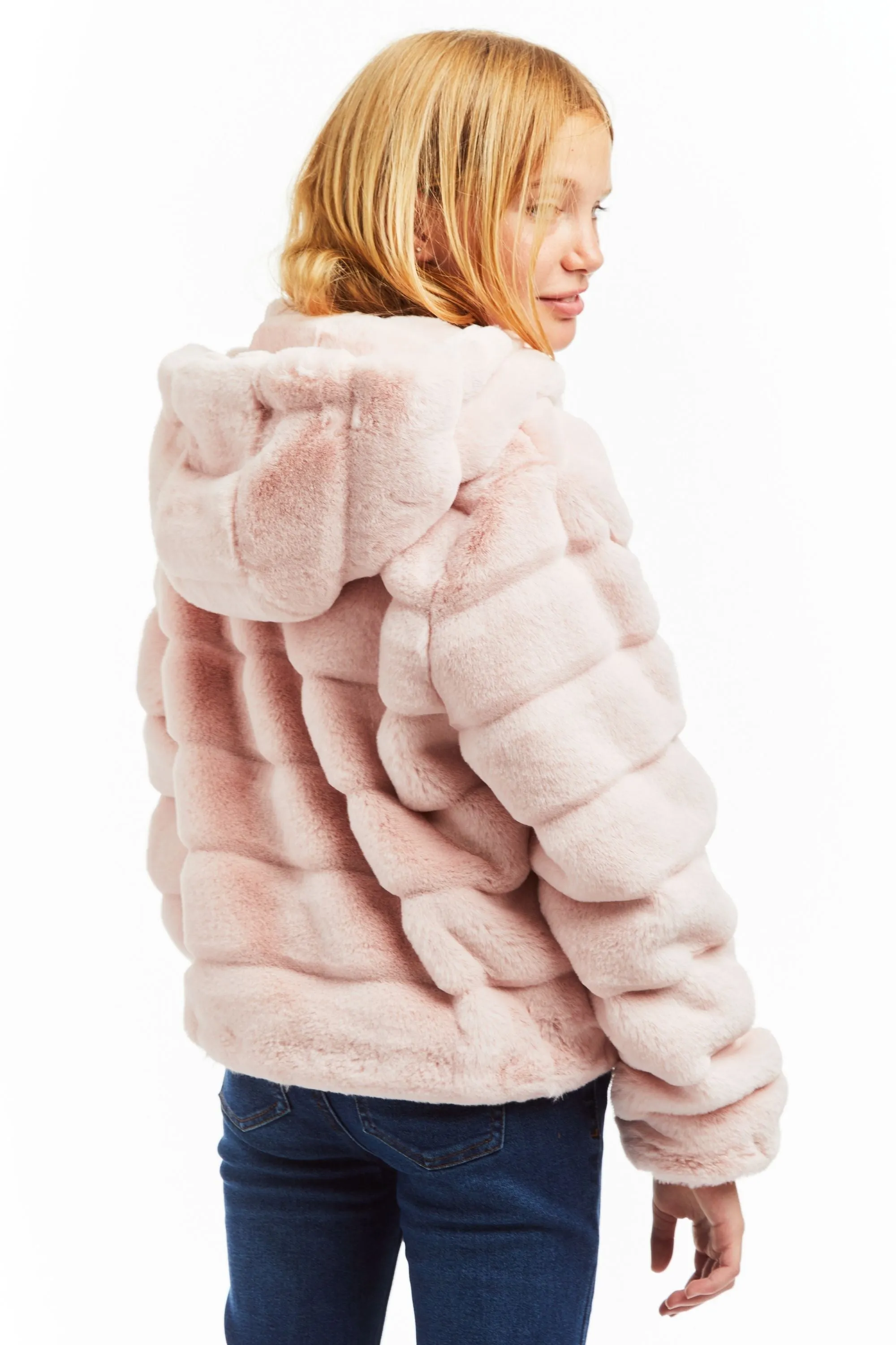 Faux-Bulous Furs - Hooded Teddy Fur Puffer