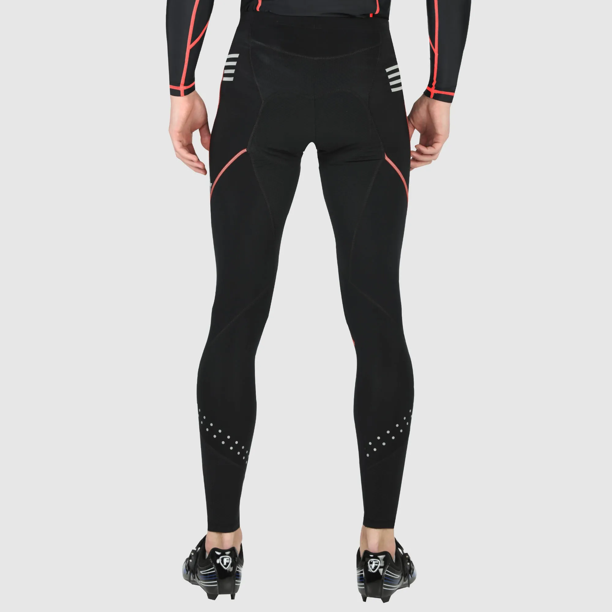 Fdx Divine Men's & Boy's Red Thermal Padded Cycling Tights