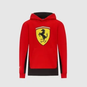 Ferrari Mens Shield Hoody, Red