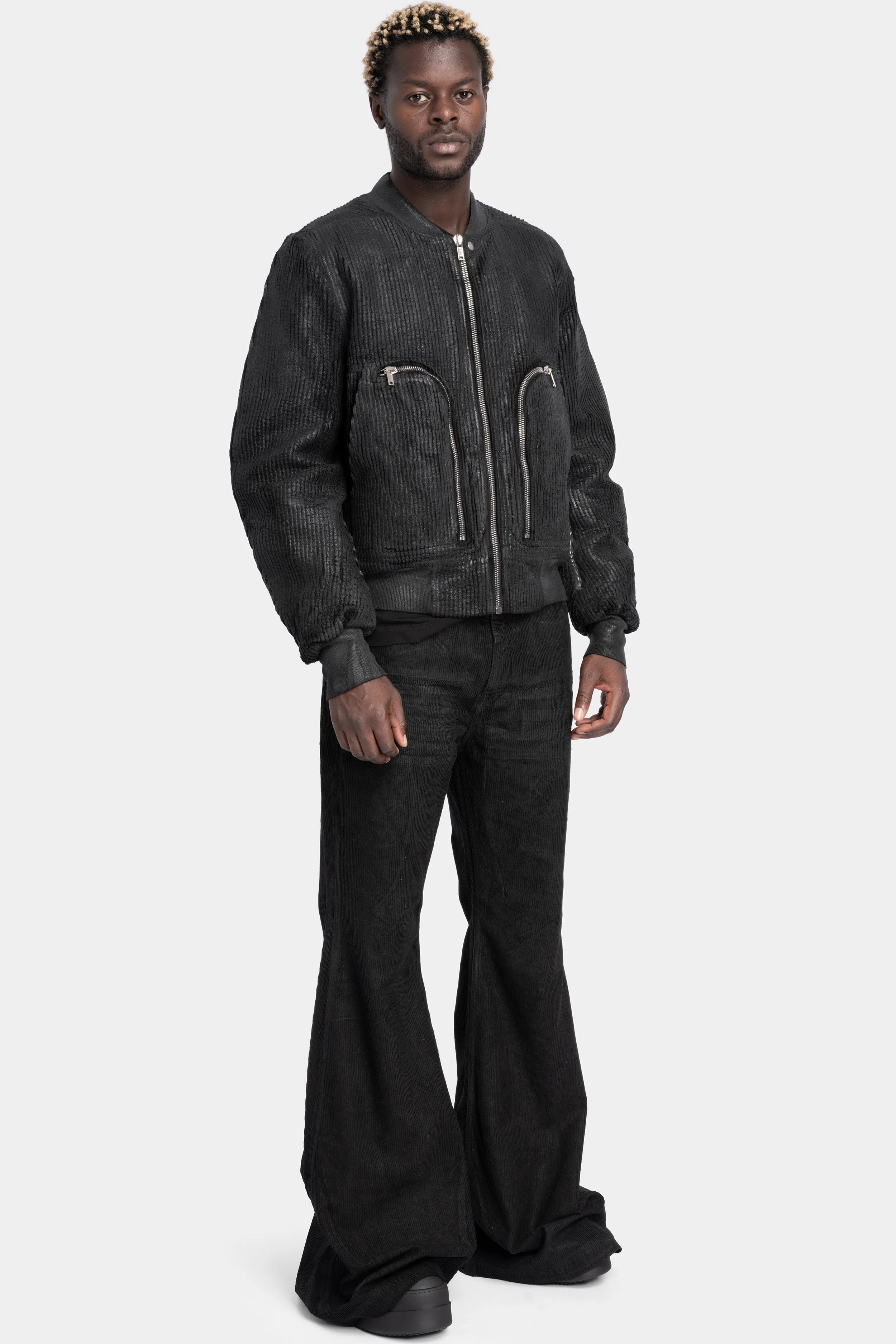 Flight bomber, Coated corduroy