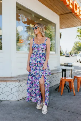 Flower Petals Maxi Dress