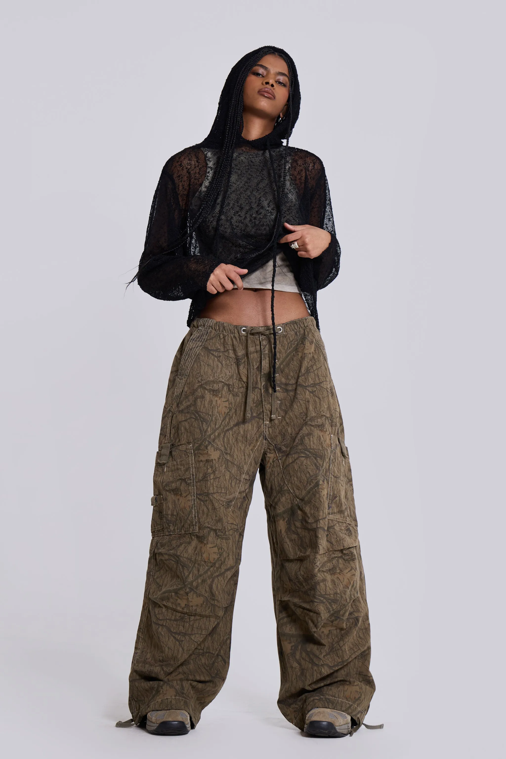 Forest Camo Parachute Pants