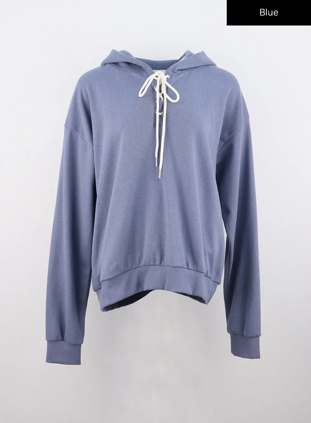 Front Tie Hooded Sweatshirt IS312