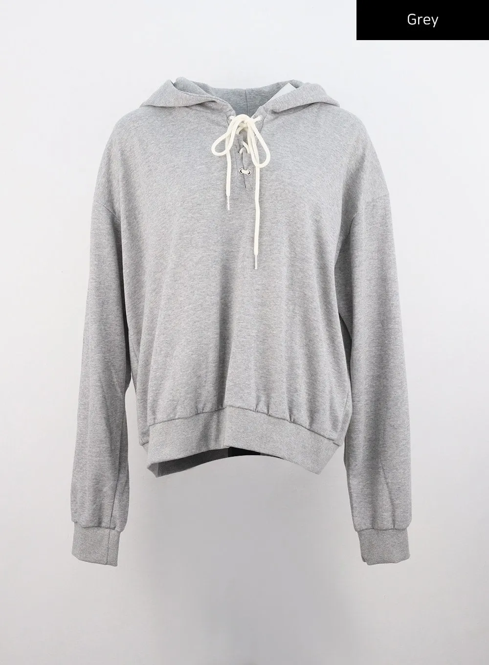 Front Tie Hooded Sweatshirt IS312