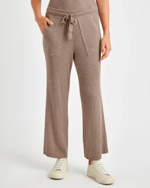 Georgie Rib Pant in Tawny Heather